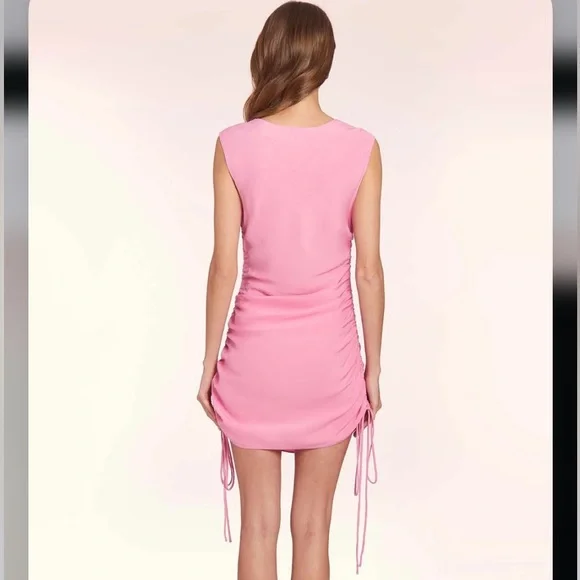 Amanda Uprichard Pink Nessa Dress - Picture 4 of 9